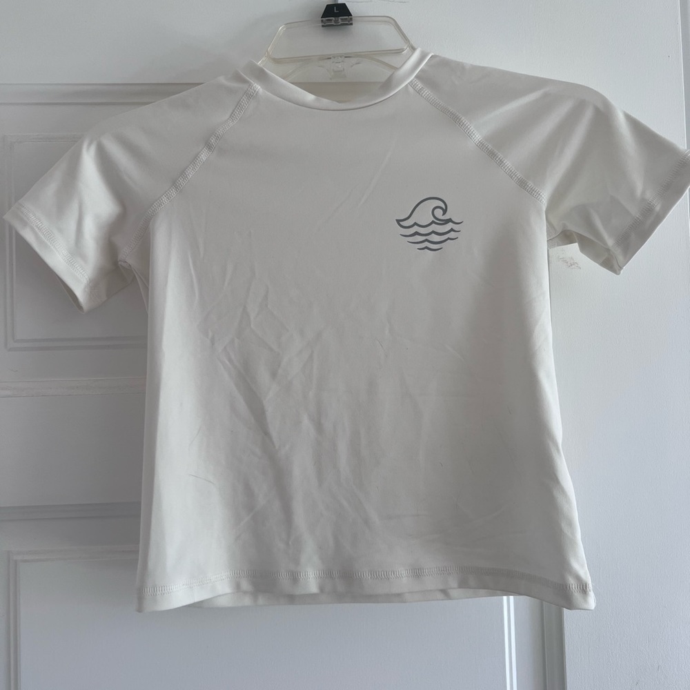 white surf baby tee